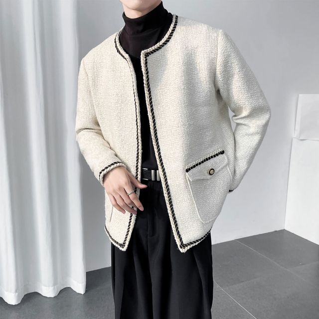 Contrast Trim Jacket