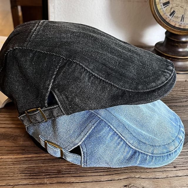 Denim Newsboy Cap