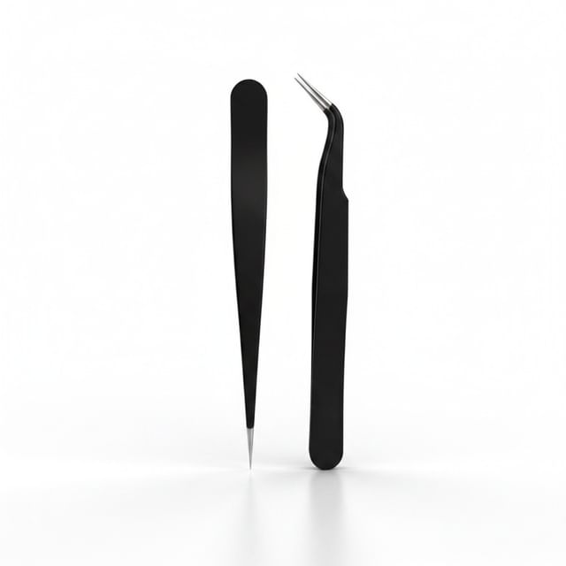 Stainless Steel False Eyelashes Tweezers (Various Designs)