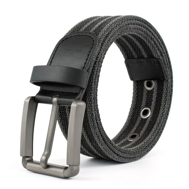 Striped Buckled Belt