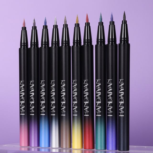 Vivid Metallic Luster Liquid Eyeliner - 10 Colors