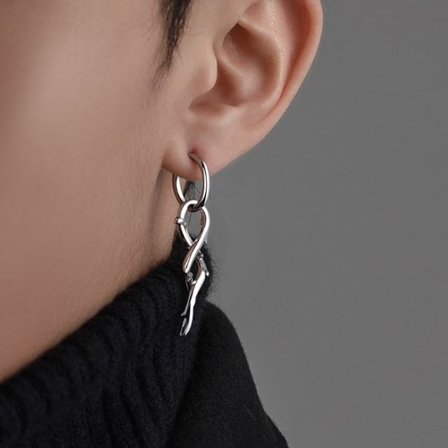 Thorn Hoop Drop Earring