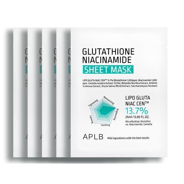 Glutathione Niacinamide Sheet Mask Bundle Set