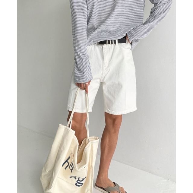 Low Rise Plain Shorts