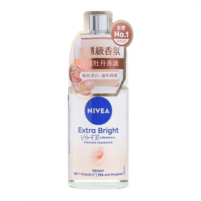 Extra Bright Velvet Romance Premium Fragrance Peony Deodorant Roll On