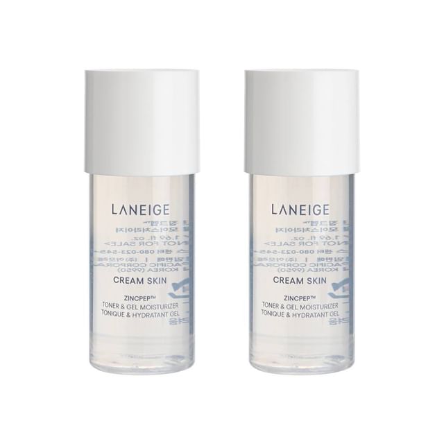 Cream Skin Zincpep Toner & Gel Moisturizer Mini Bundle Set