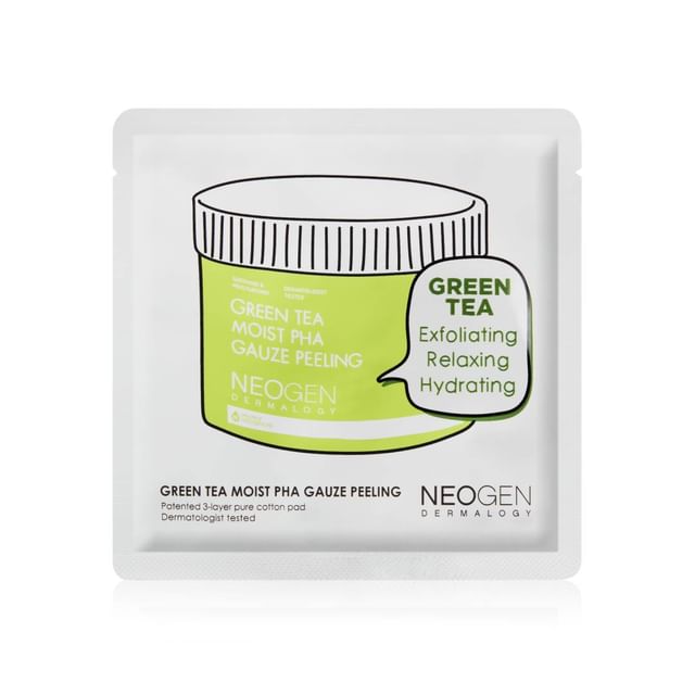 Dermalogy Green Tea Moist PHA Gauze Peeling Sachet