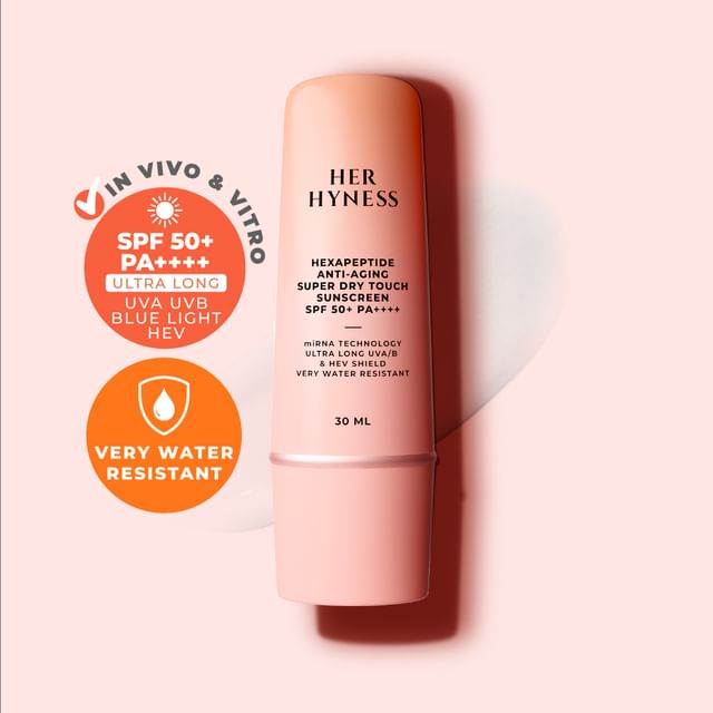 Hexapeptide Anti-Aging Super Dry Touch Sunscreen SPF 50+ PA++++