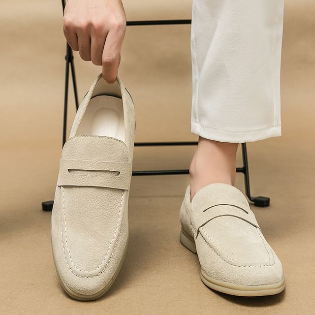 Faux Suede Loafers