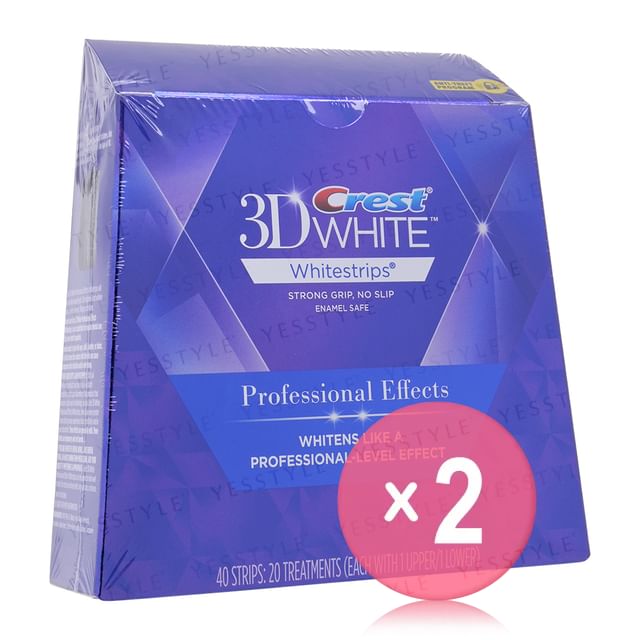 Crest 3D White Whitestrips Professional Effect 2pcs Bundle Set