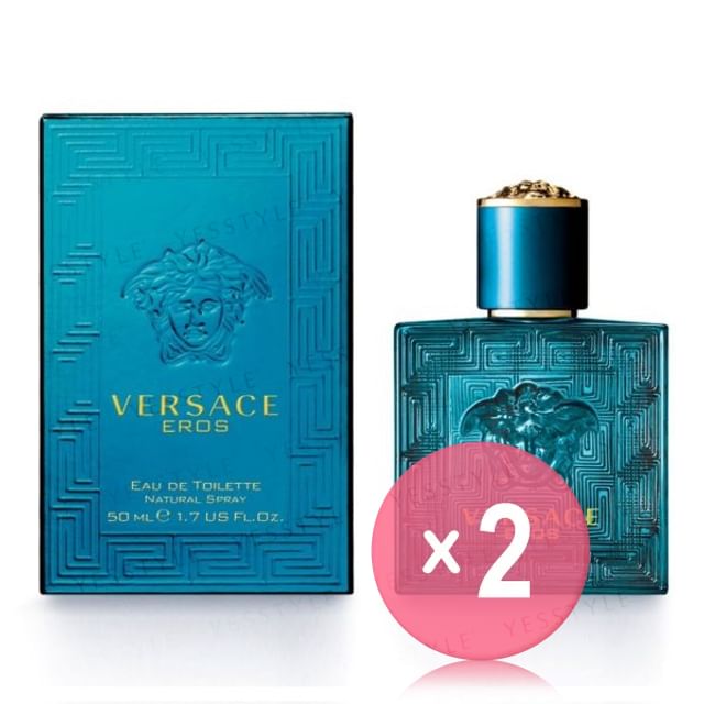 Eros Eau De Toilette 2pcs Bundle Set