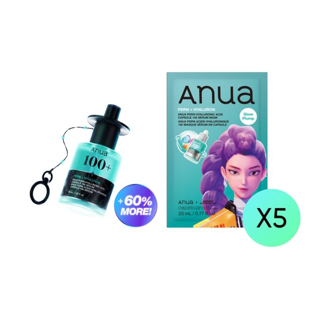 Bundle: PDRN Hyaluronic Acid Capsule 100 Serum Set Kpop Demon Hunters Collaboration + PDRN Hyaluronic Acid Capsule 100 Serum Mask Kpop Demon Hunters Collaboration