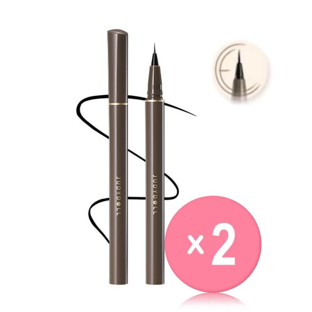 Slim Liquid Eyeliner - 4 Classic Ultra-Fine Colours 2pcs Bundle Set