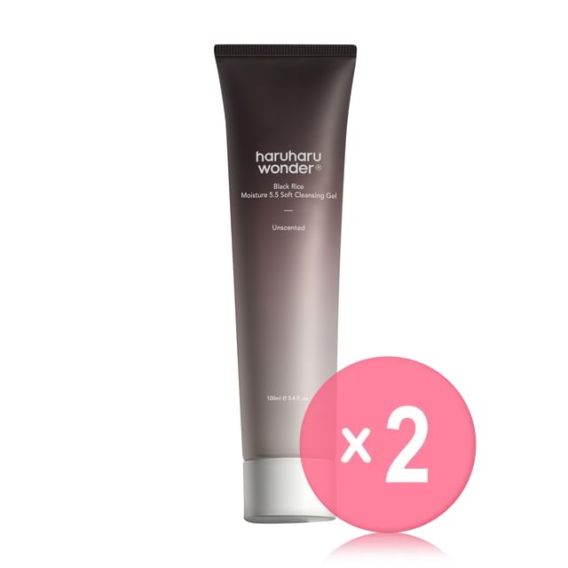 Black Rice Moisture 5.5 Soft Cleansing Gel 2pcs Bundle Set