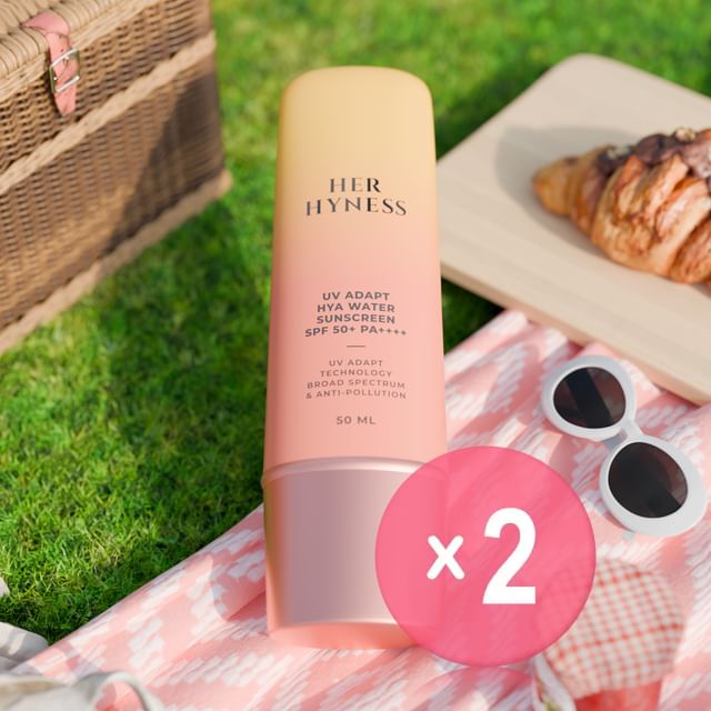 UV Adapt Hya Water Sunscreen SPF 50+ PA++++ Jumbo 2pcs Bundle Set