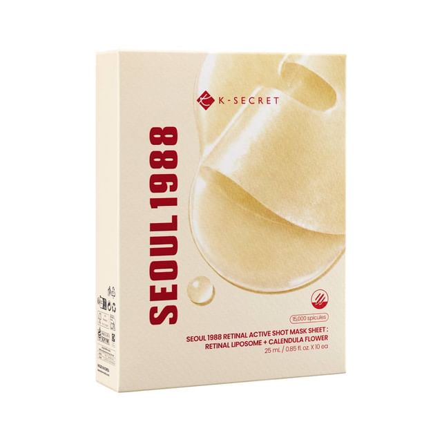 SEOUL 1988 Retinal Active Shot Mask Sheet : Retinal Liposome + Calendula Flower Set