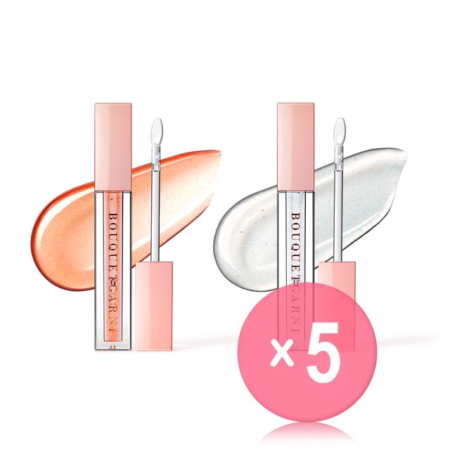 Water Gliny Lip Gloss - 2 Colors 5pcs Bundle Set