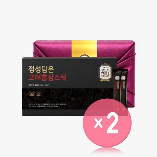 Korean Red Ginseng Stick 2pcs Bundle Set
