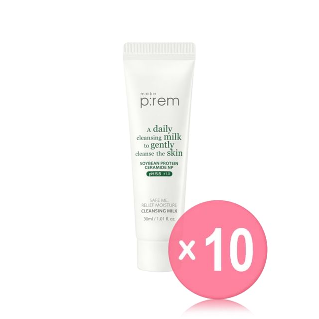 Safe Me. Relief Moisture Cleansing Milk 30ml 10pcs Bundle Set
