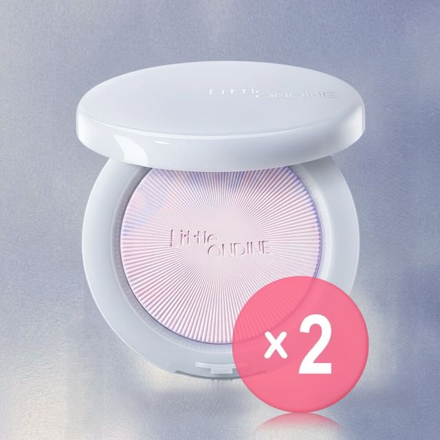 Mini Moonlight Stone Flawless Oil-control Pressed Powder - 2 Colors 2pcs Bundle Set