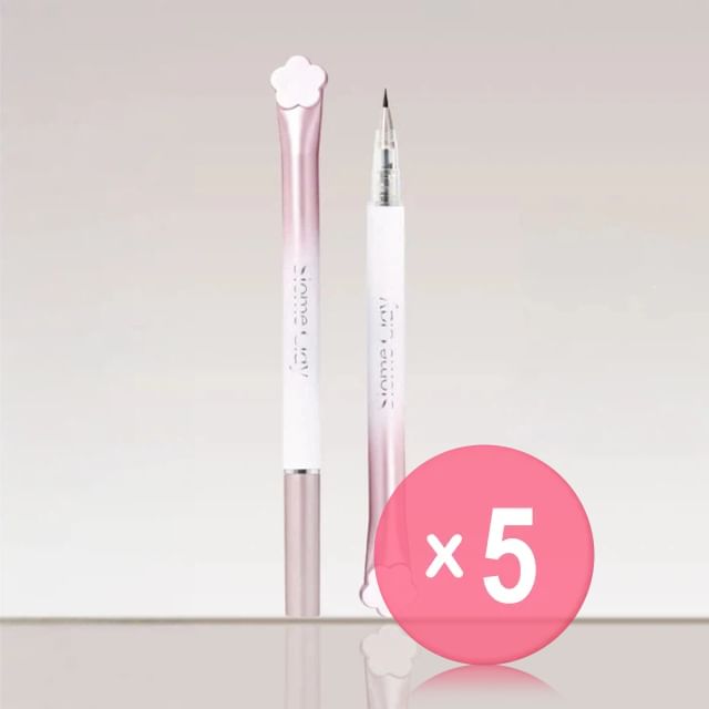 Feather Soft Smooth Glide Liquid Eyeliner - 2 Colors 5pcs Bundle Set