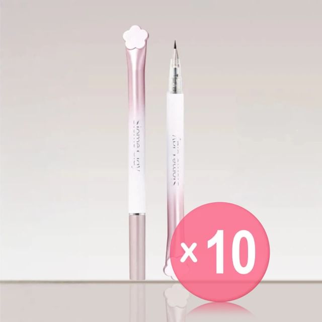 Feather Soft Smooth Glide Liquid Eyeliner - 2 Colors 10pcs Bundle Set