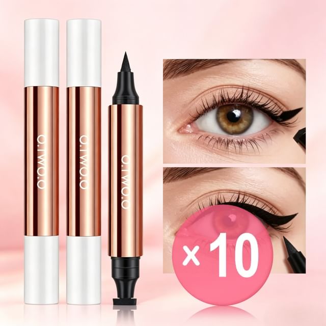 Miraculous Cat-Eye Stamp Eyeliner Pen 10pcs Bundle Set