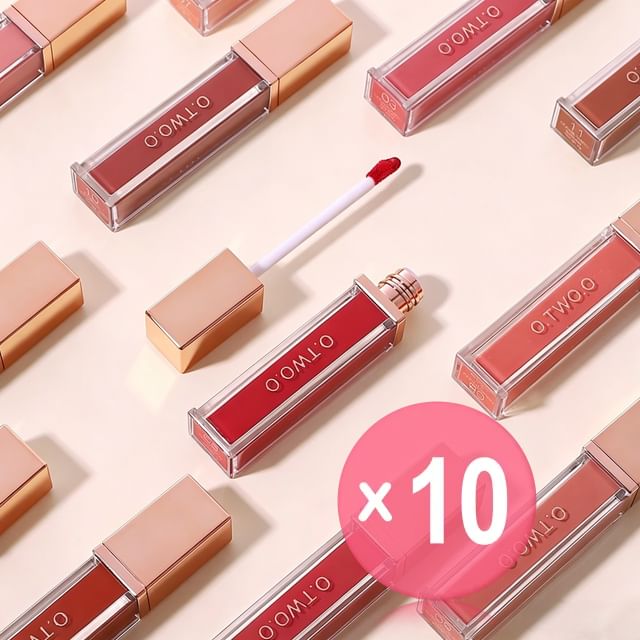 High-energy Heavy Mist Matte Lip Glaze - 12 Colors 10pcs Bundle Set