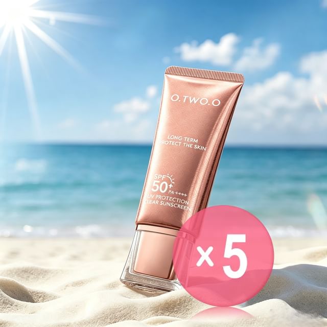 UV Protection Clear Sunscreen SPF50+ PA++++ 5pcs Bundle Set