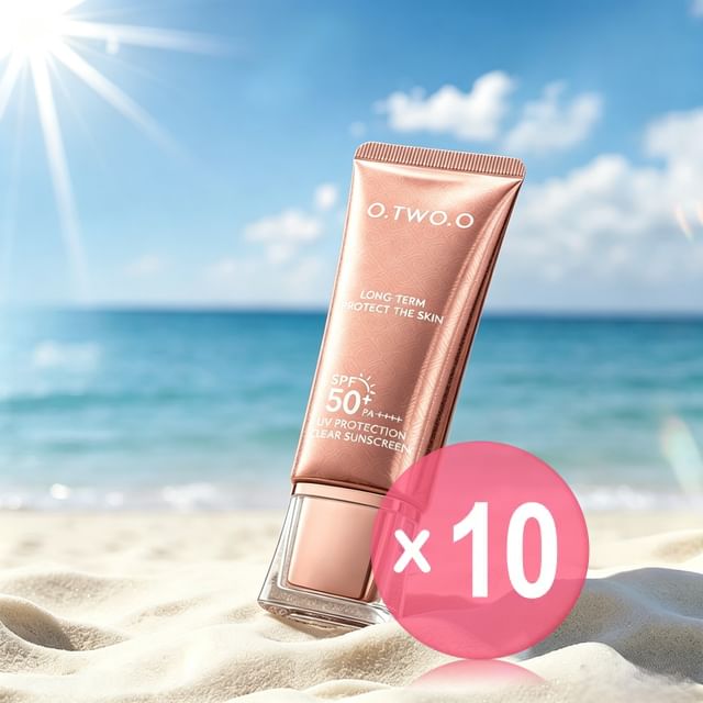 UV Protection Clear Sunscreen SPF50+ PA++++ 10pcs Bundle Set