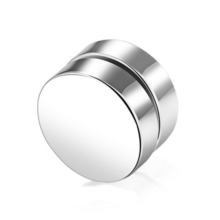 Stainless Steel Magnetic Disc Earring