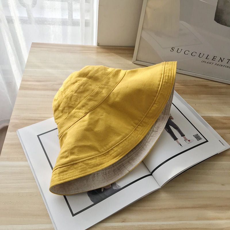 Reversible Wide Brim Bucket Hat