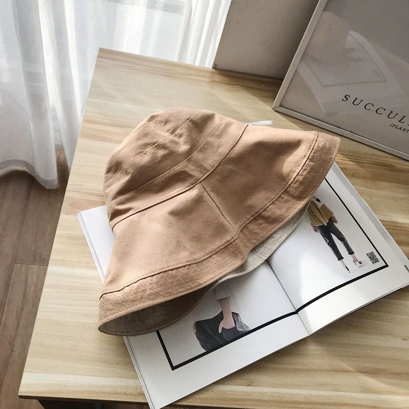Reversible Wide Brim Bucket Hat