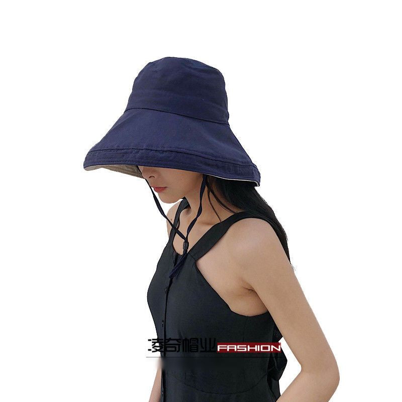 Reversible Wide Brim Bucket Hat