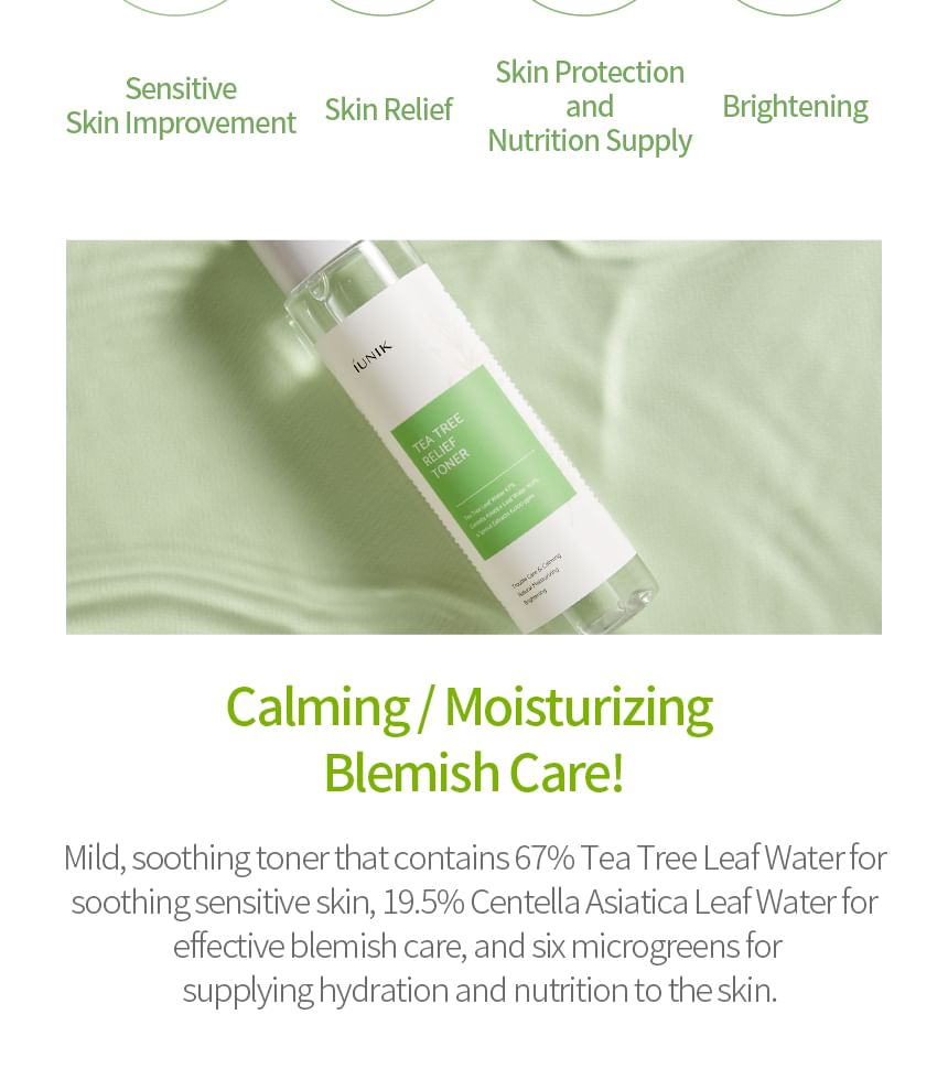 Tea Tree Relief Toner 200ml 2pcs Bundle Set