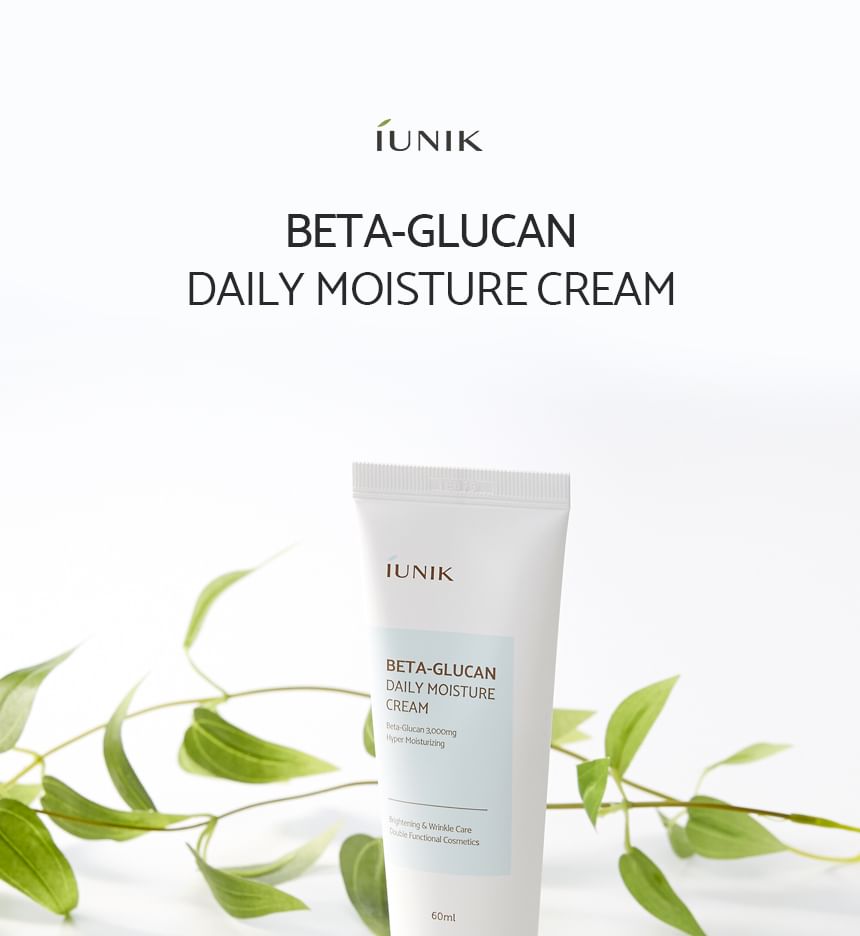 Beta-Glucan Daily Moisture Cream 60ml 2pcs Bundle Set