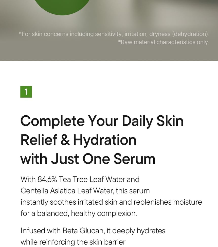 Tea Tree Relief Serum Mini 5pcs Bundle Set