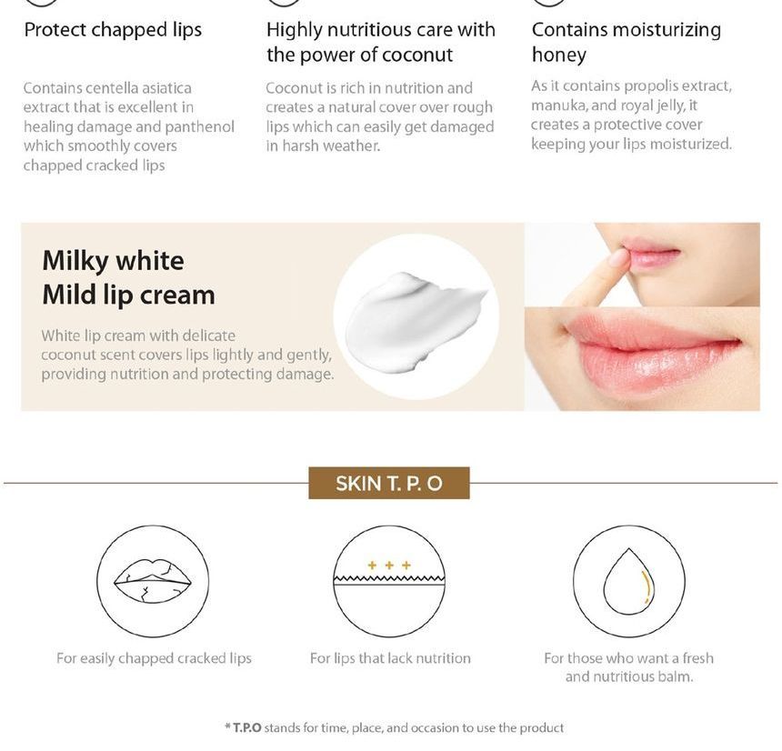 Coconut Honey Salve Lip Cream