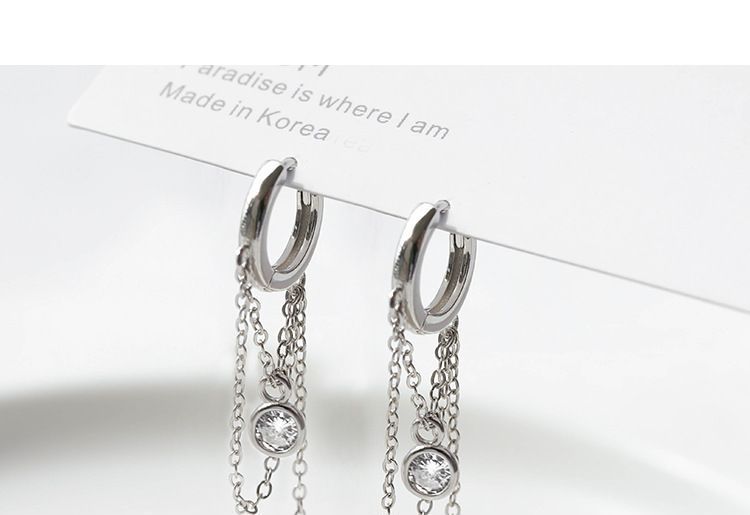 Chain Dangle Huggies