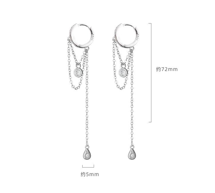 Chain Dangle Huggies
