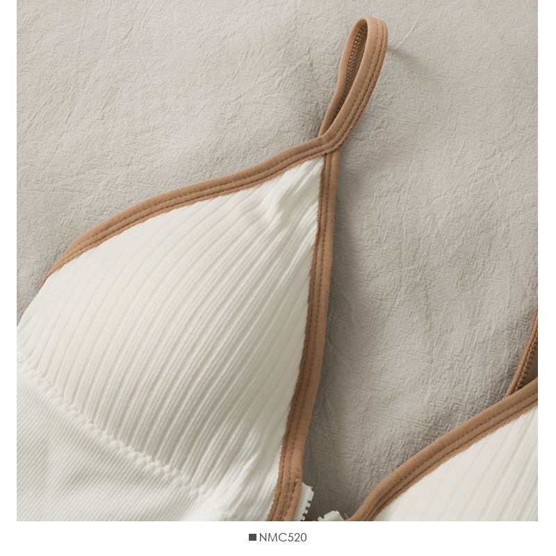 Contrast Trim Zip-Up Bustier Top