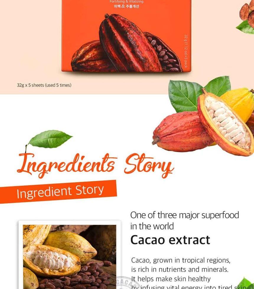 CACAO Energizing Hydrogel Face Mask Set