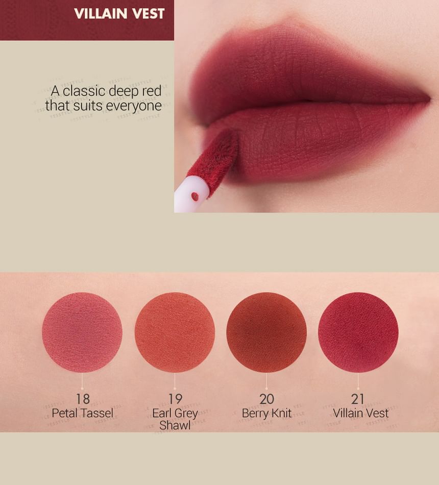 Zero Velvet Tint 2020 F/W Series - 4 Colors