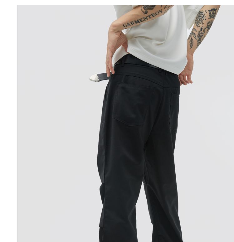 Flared Two Tone Dress Pants