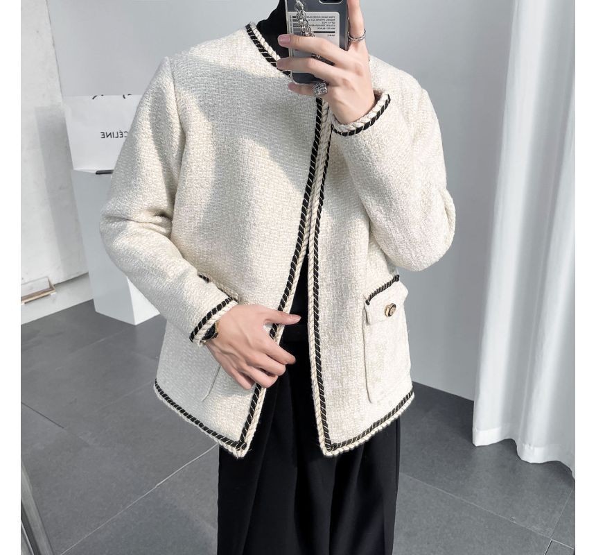 Contrast Trim Jacket