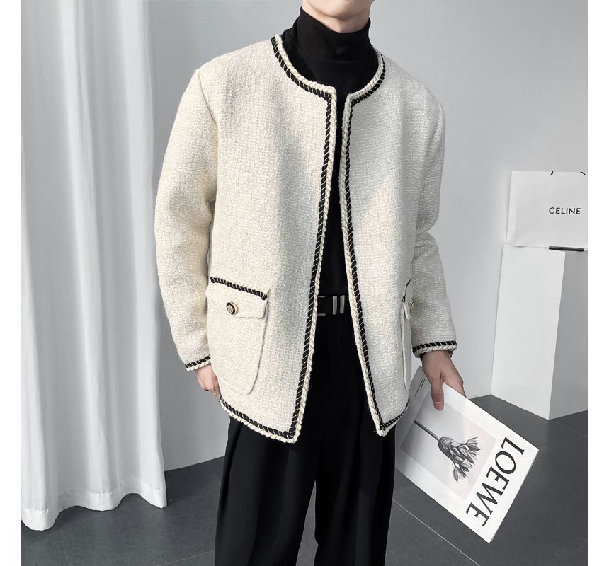 Contrast Trim Jacket