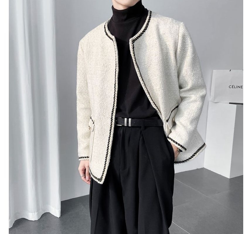 Contrast Trim Jacket
