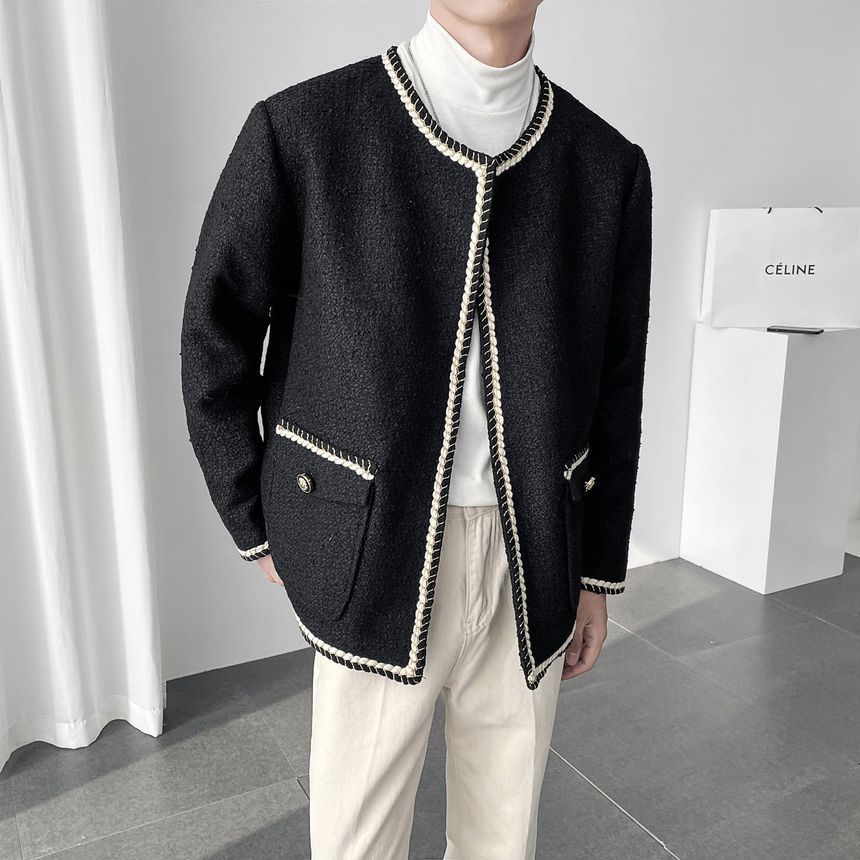 Contrast Trim Jacket