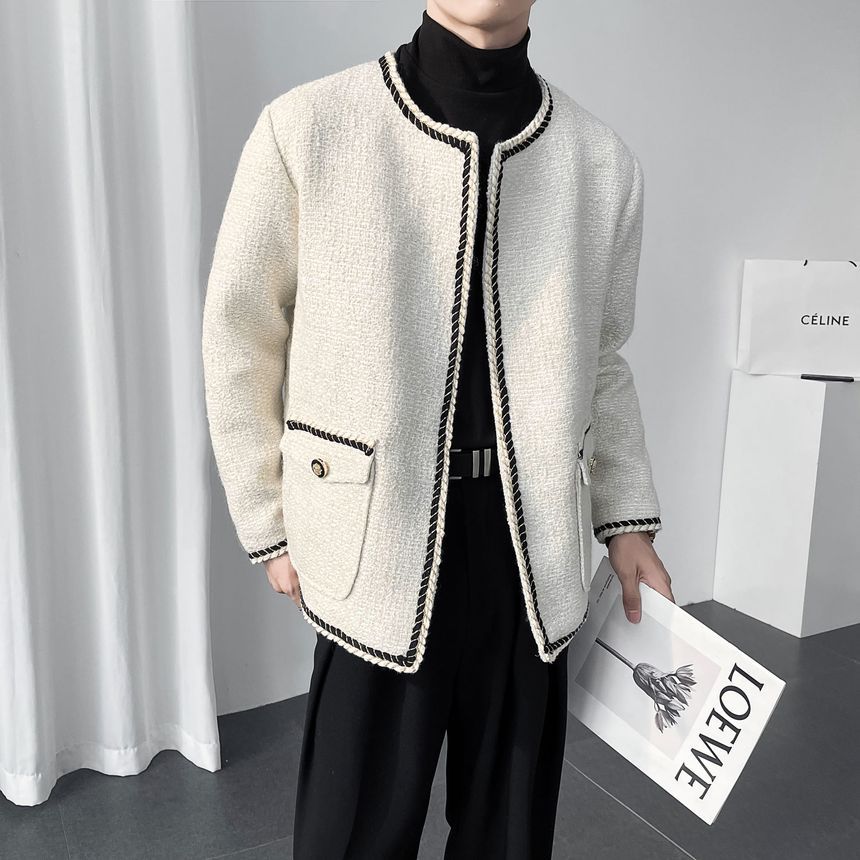 Contrast Trim Jacket