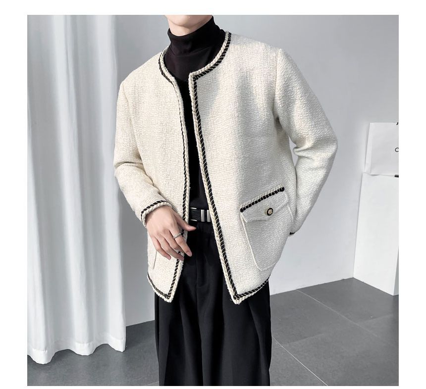 Contrast Trim Jacket